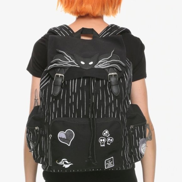 Disney Handbags - Disney Jack Skellington Patches Slouch Backpack